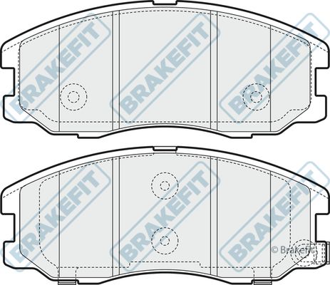 APEC BRAKING Комплект тормозных колодок, дисковый тормоз PD3226